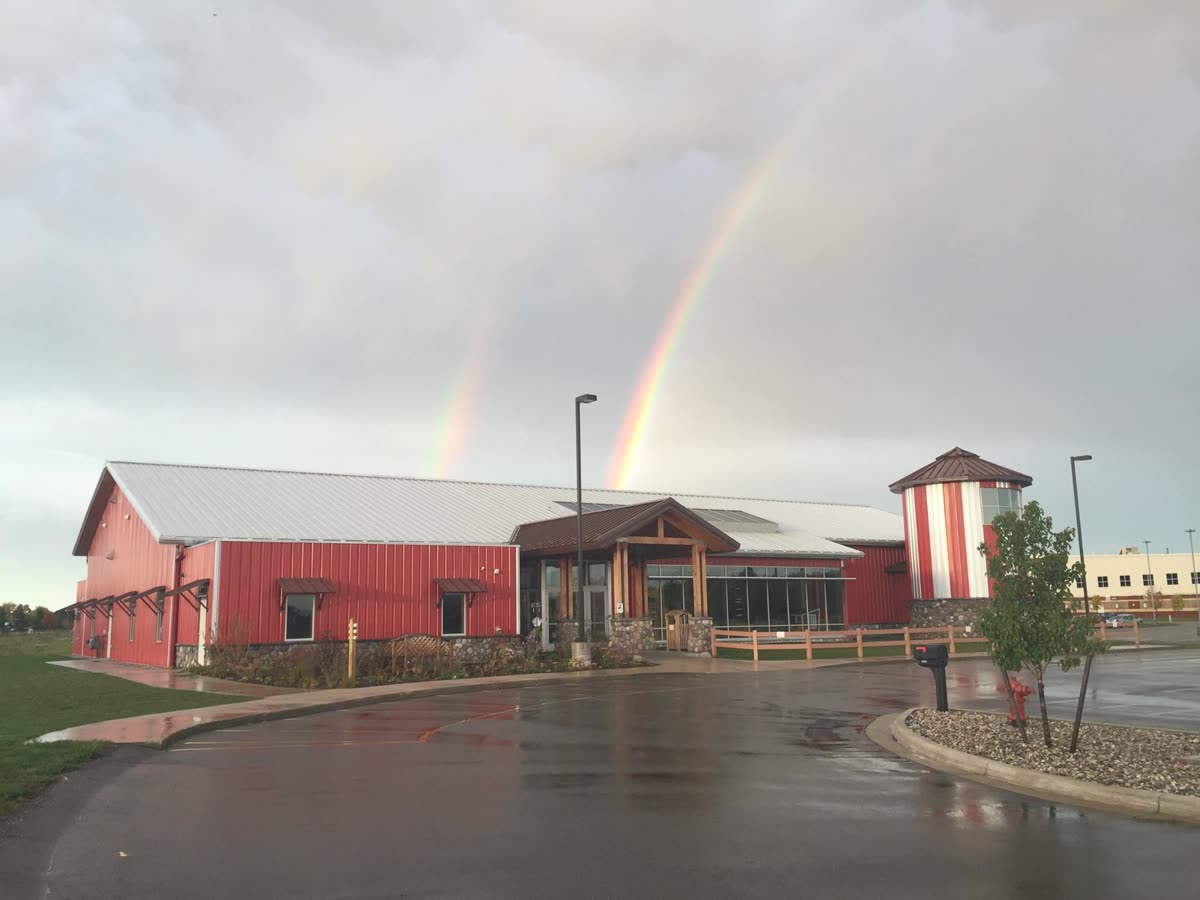 Rainbow over the Mt. Pleasant Discovery Museum